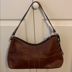 Fossil brown leather purse handbag
